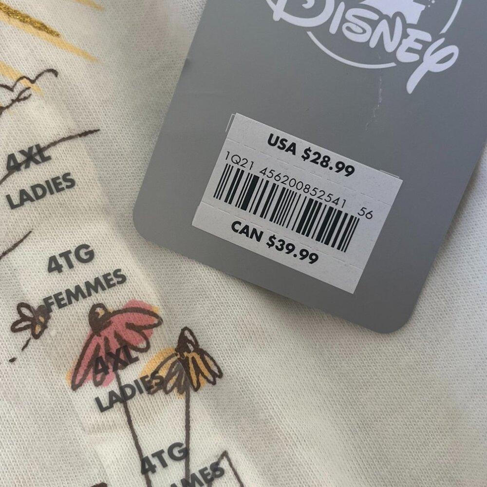 Disney Woman's Plus-size Winnie The Poo Long Sleeve Blouse Sz 4XL - Picture 2 of 7